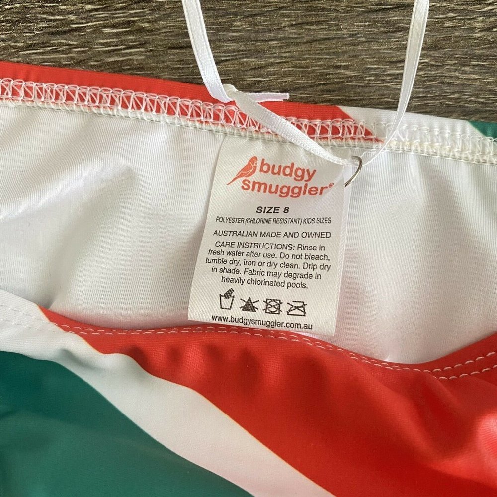NEW Budgy Smugglers Bikini Bottom Smugglettes South Africa Flag Swim Size 8 - Picture 9 of 9